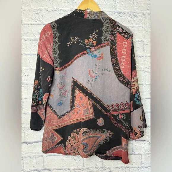 Citron Silk Button Down Shirt - Picture 7 of 7